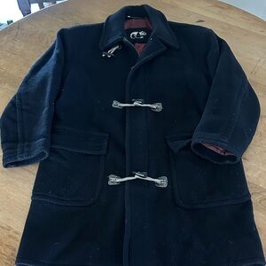 Men's Tino Corelli wool Black Toggle Coat